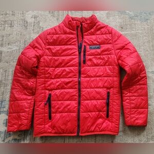 Boys Vineyard Vines Puffer Jacket. Red. Size L.